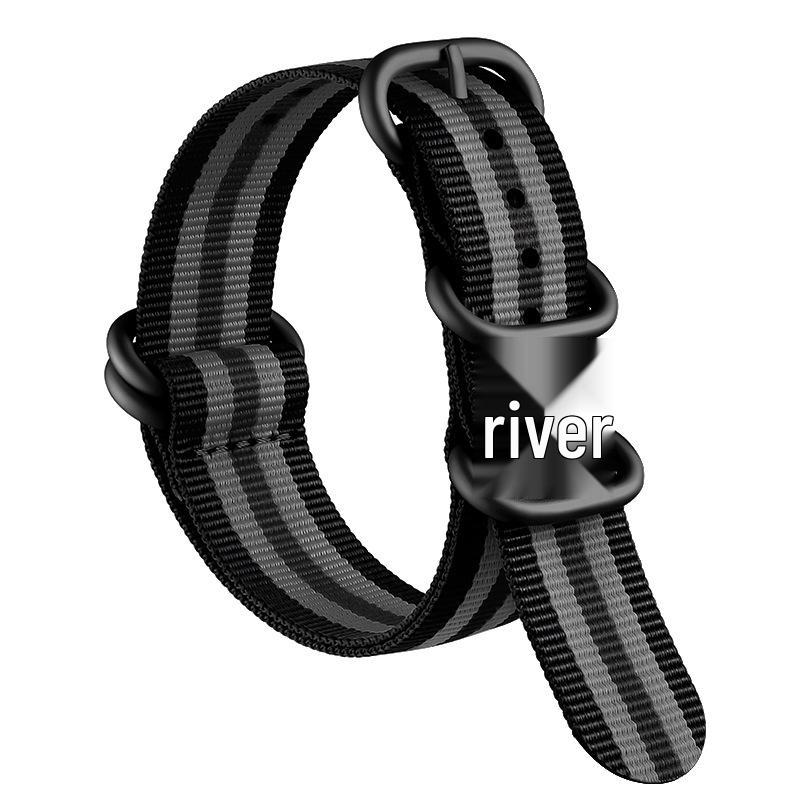 Bracelet de Montre NATO en Nylon Épaissi Xinlei - Bracelet Universel en Toile Tissée 20/22mm