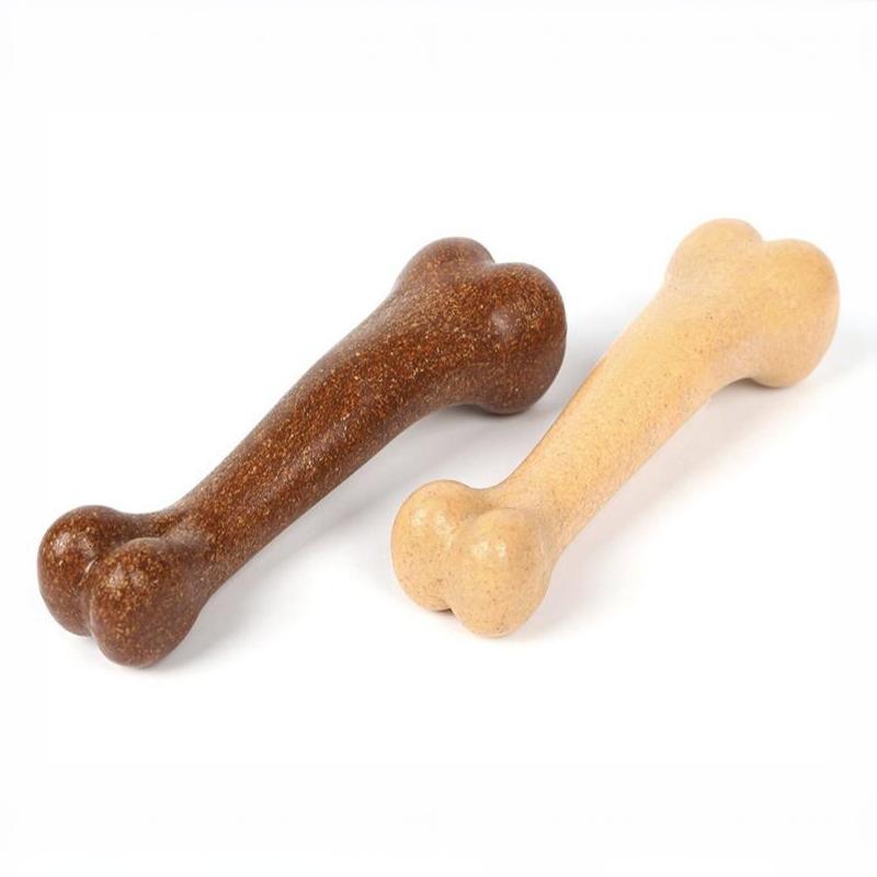 Dog Bone Chew Toys Indestructible Natural Non-Toxic Anti Bite Portable Toys for Indoor Outdoor Use