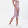 Double-sided Polished Nude Cropped Pants Yoga Pants Women's High Waist Hip Lift Peach Hip Sports Fitness Pants