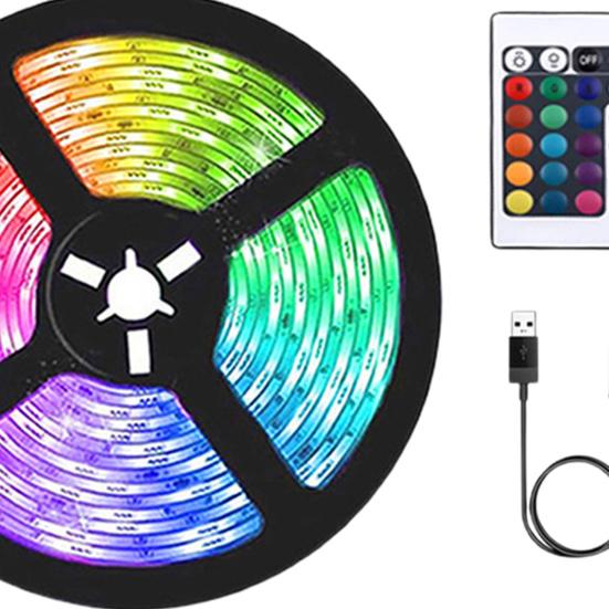 Strip Light LED Atmosfære Levende Forbedre RGB farger Fleksibel båndadapter Strip Light for TV