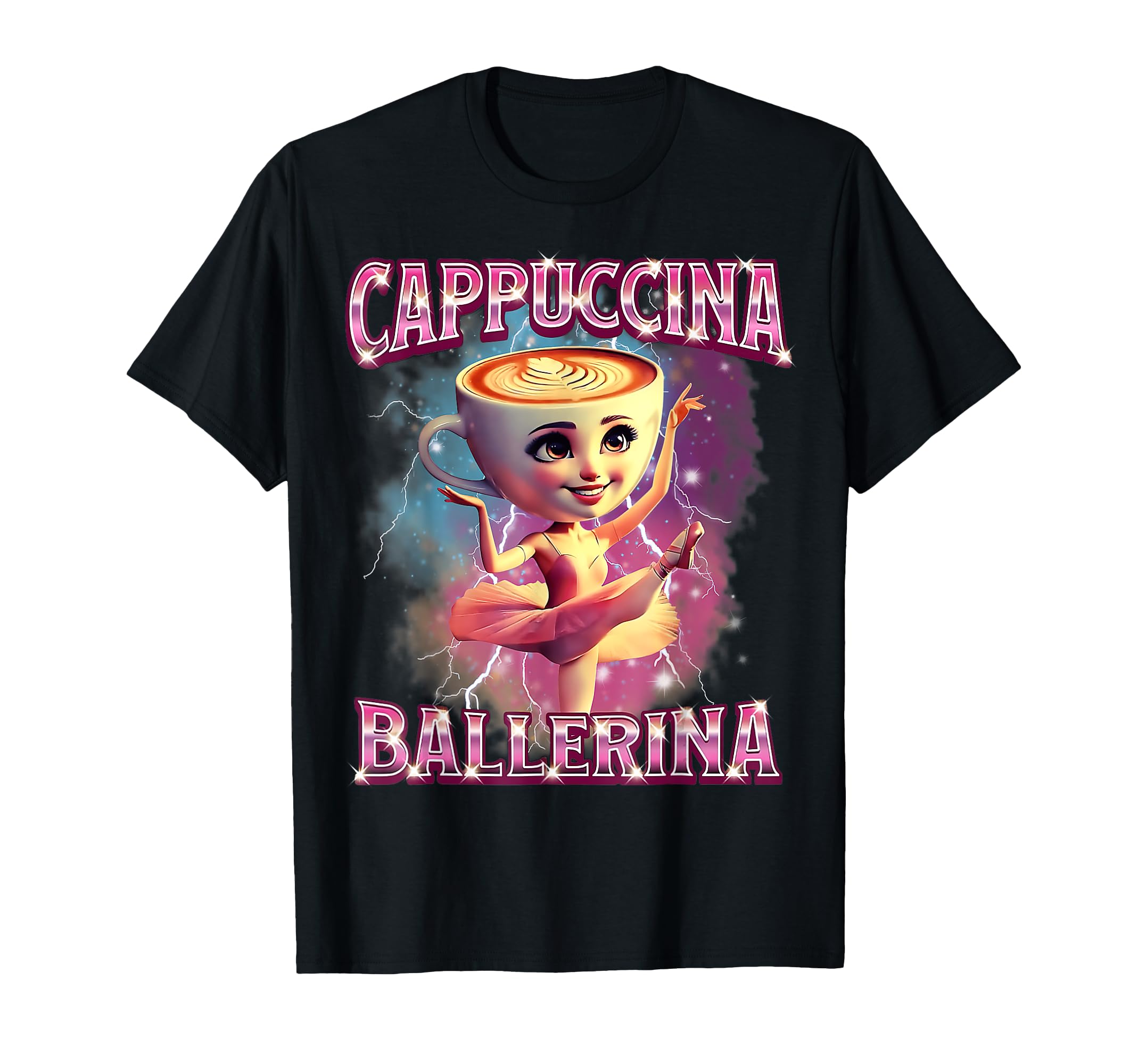 

Ballerina Cappuccina AI Generale Caratte Italiano Brain Rot T-Shirt