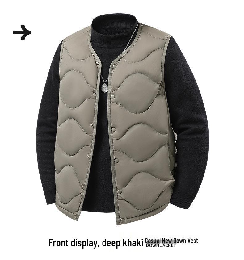 Big Brand Men's Versatile Fashion Down Vest - Autumn 2025 Collection