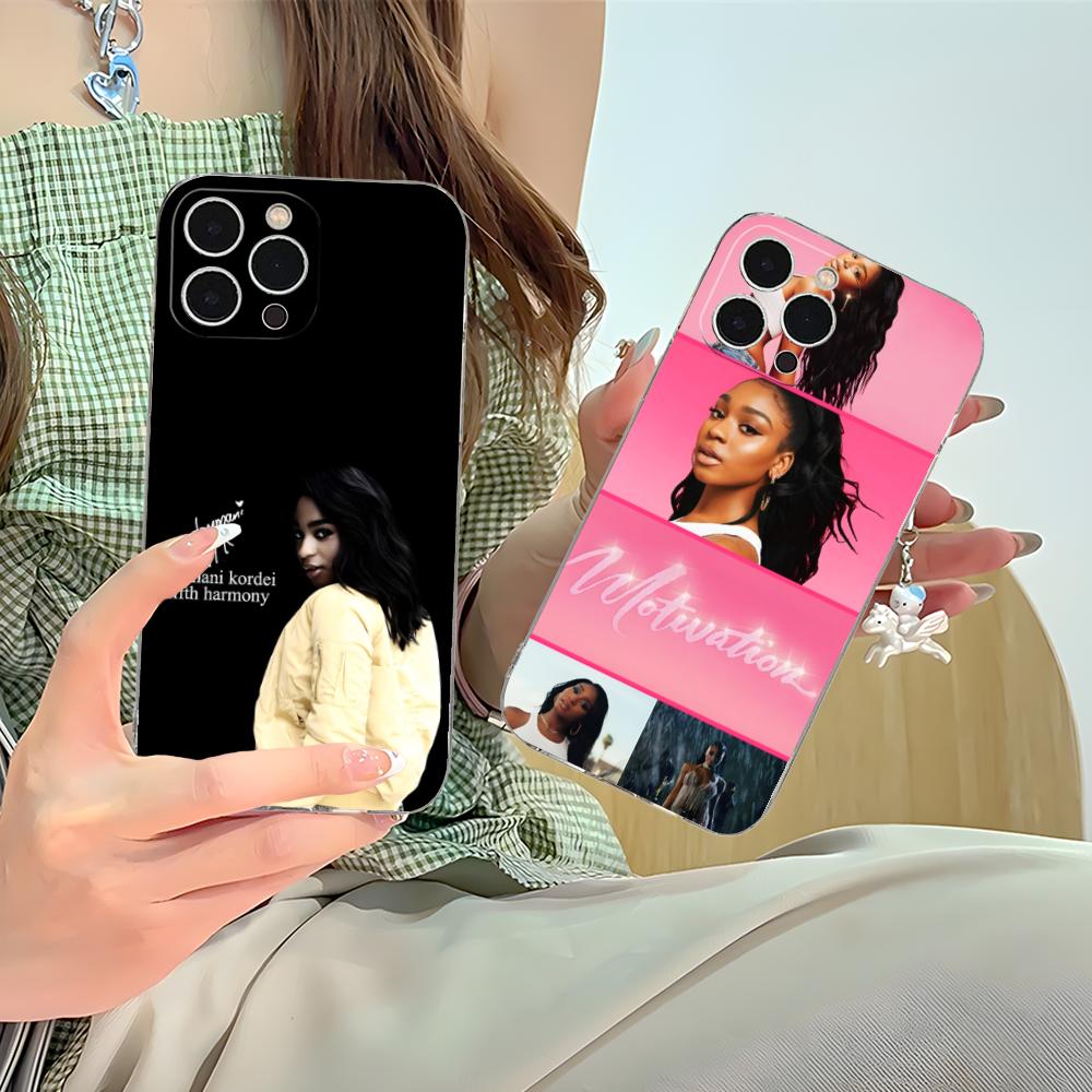 Normani Kordei Clear TPU Mobile Case for iPhone 17 16 15 14 13 12 11 X XR XS Air Pro Max Plus Mini Colorful Cover