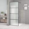 Shower Wall 80x195 Cm Frosted ESG Glass