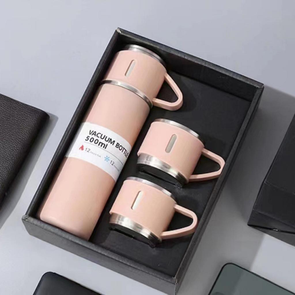 500ML 304 Stainless Steel Vacuum Insulated Cup Gift Set Office Business Coffee Mug Thermos Bottle Office Gift Set