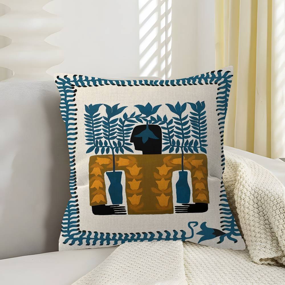 Ancient Egypt Colorful Abstract Nordic Cushion Cover Pillow Cover Decor Pillowcase Printed Cushion Case for Couch