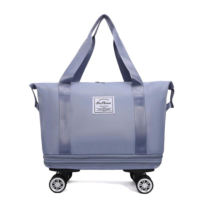 

Рюкзак для подорожей XL: Розширювана, Універсальні колеса, Відділення для сухого/вологого, Ручна поклажа, Спортивна сумка для студентів та ділових поїздок синій