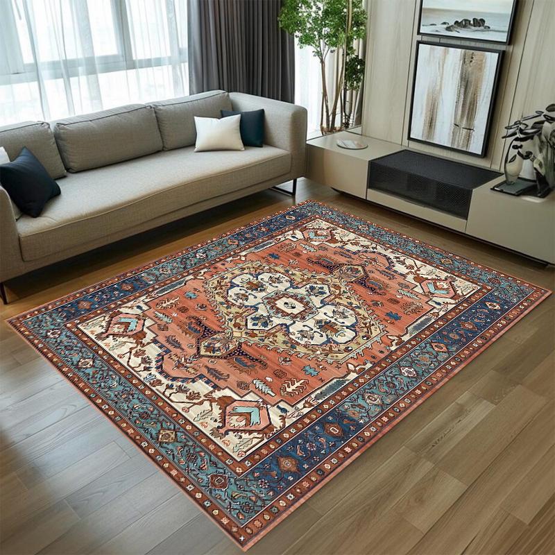 Persian Traditional Carpet Mat Rug Home Decoration Living Room Bedroom Floor Decor Vintage Pattern Non Slip Rugs Bedroom Decor