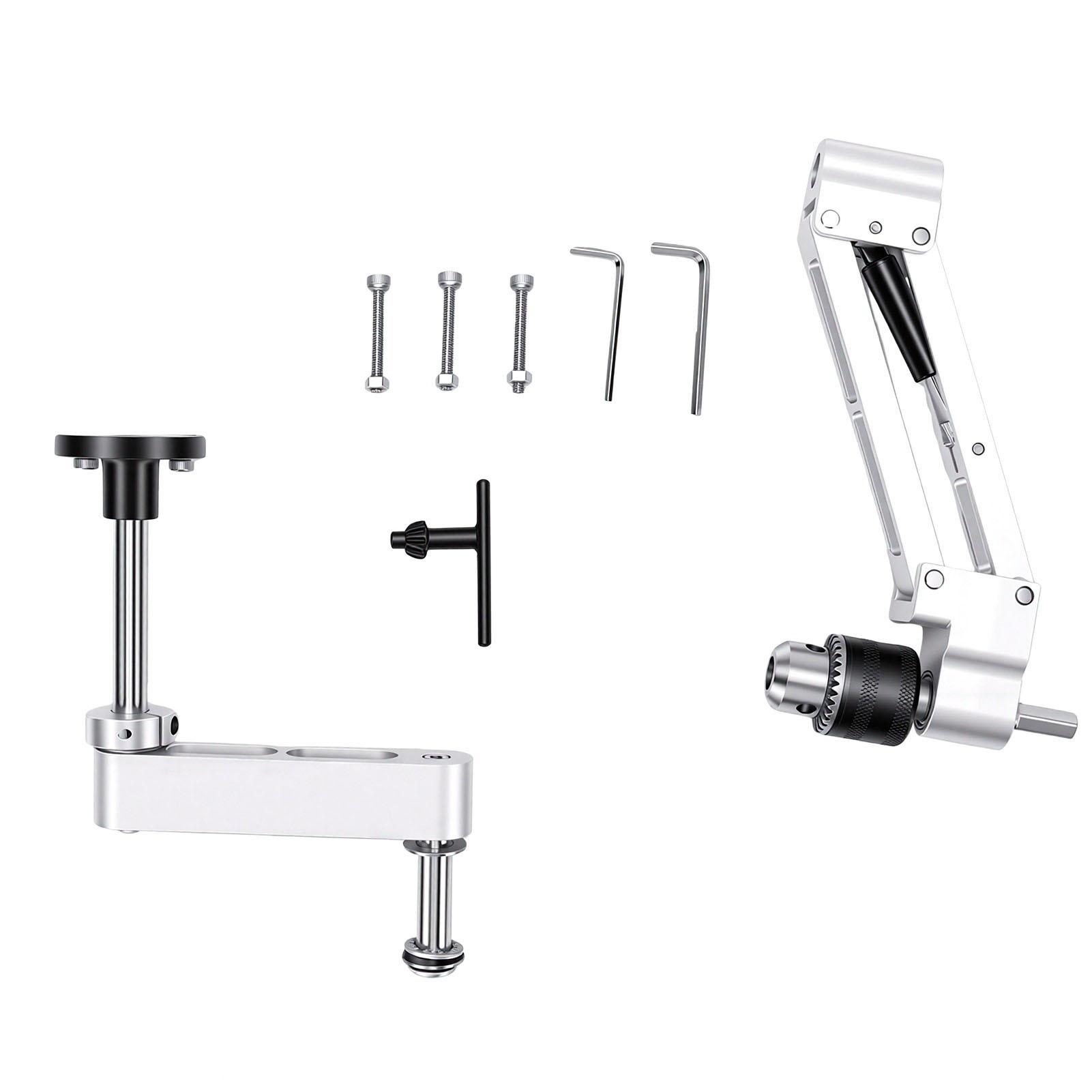 Support Cantilever à Frappe 130mm de Course Bras de Support Vertical Horizontal pour Perceuse à Main pour les Travailleurs d'Atelier 1 Paquet