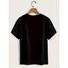 Women Plus Size Less Hate More Love T-Shirt Black Pink Floral Print Round Neck Short Sleeve Spring Summer Fall Casual Top