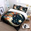 Elaborately Patterned Moon And Stars Printed Duvet Cover Set1 Duvet Cover+2 Pillowcasemulti Size Bedroom Bedding Decor