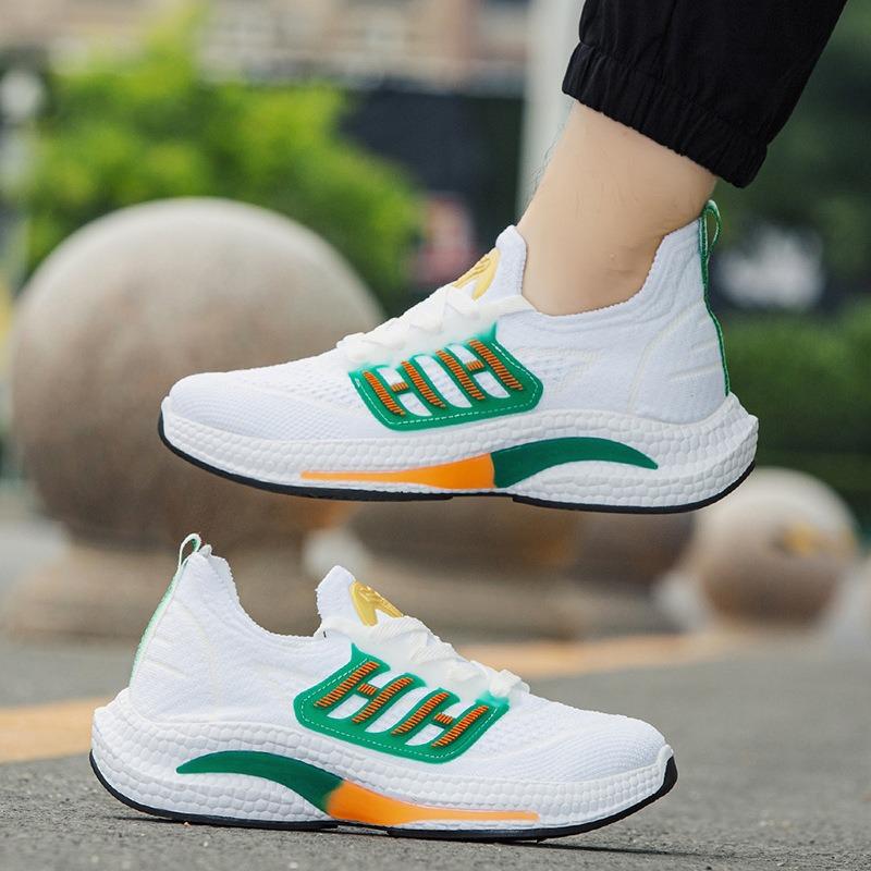 Sneakers Men's Spring Summer Fashion Running Shoes Flying Weaving Trend Breathable Casual Shoes Large Size Men's Shoes