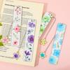 Kirschblüten-Anhänger Lesezeichen Aquarellblumen Lesezeichen Metall Lesezeichen Elegantes Edelstahl-Lesezeichen Für Studenten