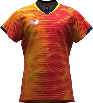 Butterfly Table Tennis Gamewear Elistar 12 Junior Darjeeling Size 130 (Table Tennis) Shirt, Kids, 004 Red,