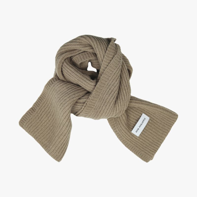 

PINK PINEAPPLE BASIC RIB MUFFLER_BEIGE BEIGE_FREE