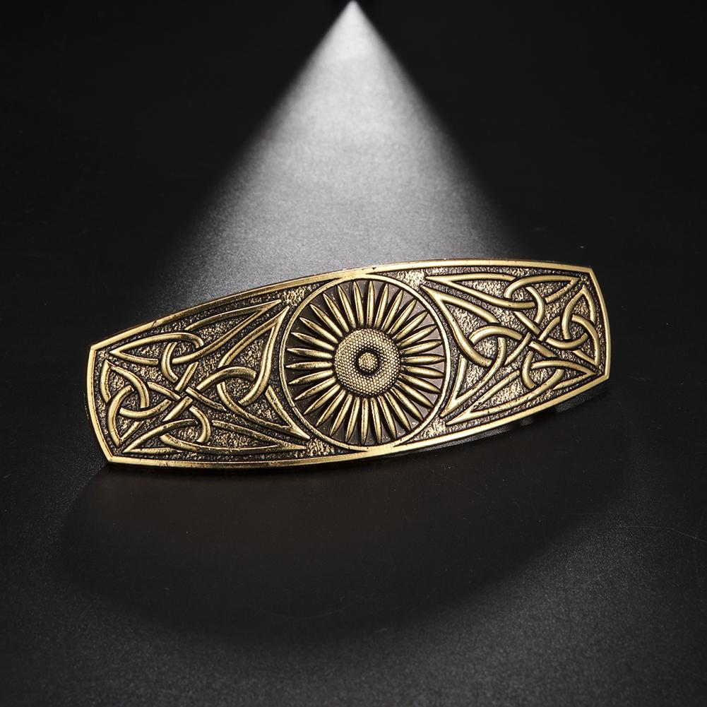 Teamer Vintage Barrette Celtics Knot Hair Clip for Women Viking Tree of Life Nordic Hairpins Wicca Jewelry Hair Accessories Gift