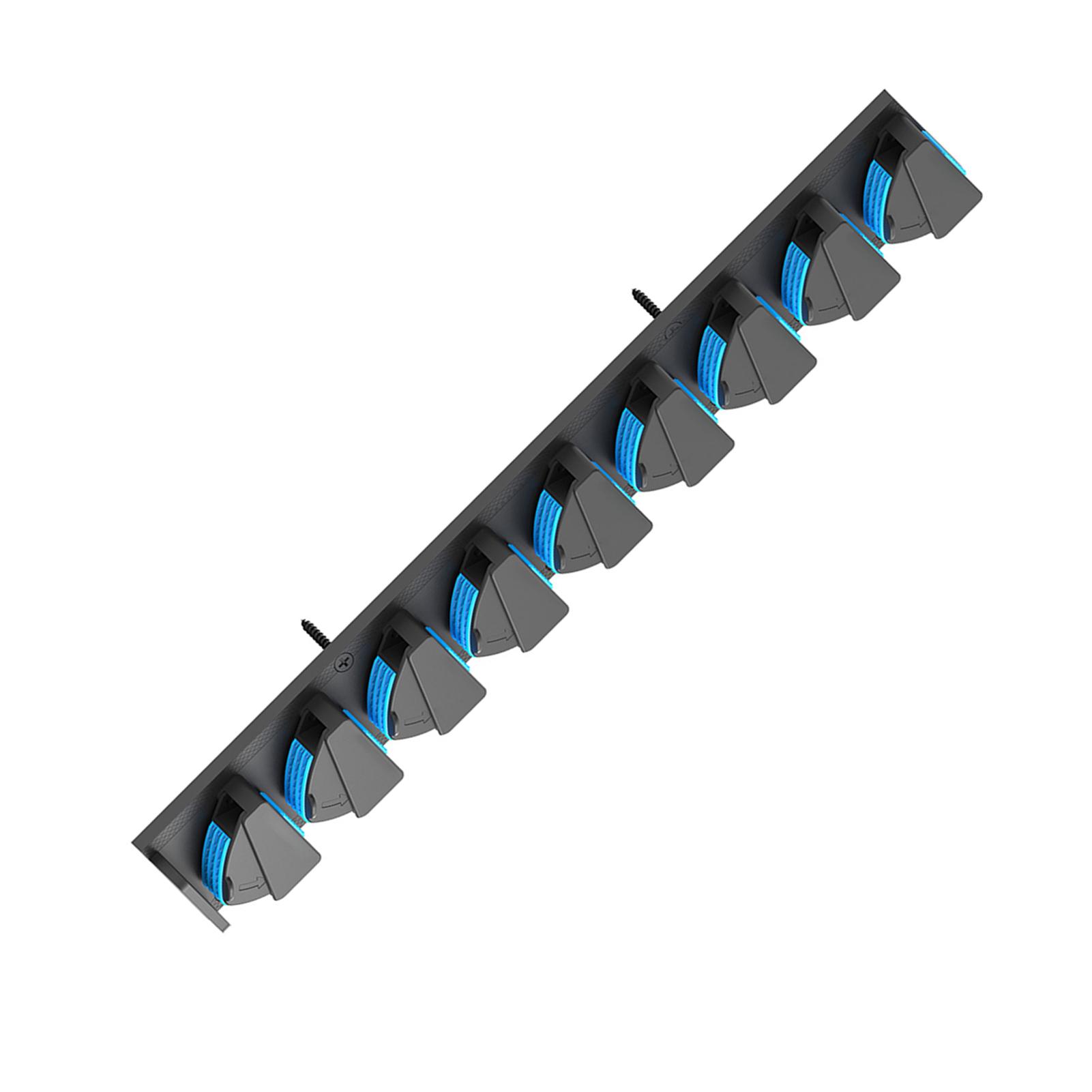 Vertical Horizontal Fishing Rod Holder Wall Mounted Fishing Rod Rack Holds Up to 9 Fishing Rod