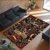 Gothic Theme Crystal Velvet Floor Rug Personalized Custom Name Text Warm Carpet Home Decoration