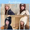 Winterstrickmütze für Damen mit weichen Ohrenschützern, modisch, lässig, für Outdoor-Aktivitäten