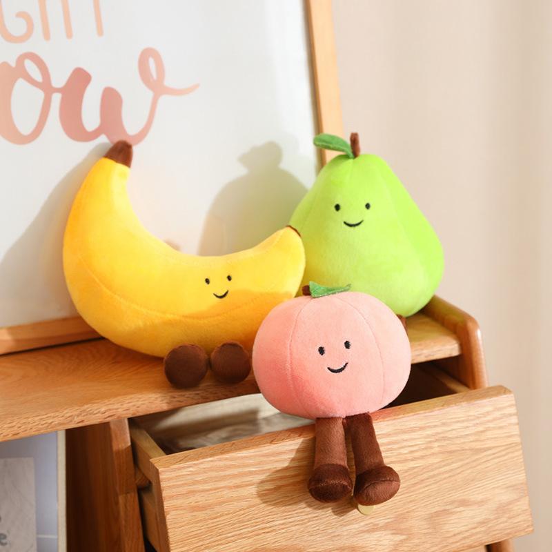 Cartoon Simulation Fruit Banana Apple Doll Plush Toy Pear Doll Home Decoration Girl Rag Doll