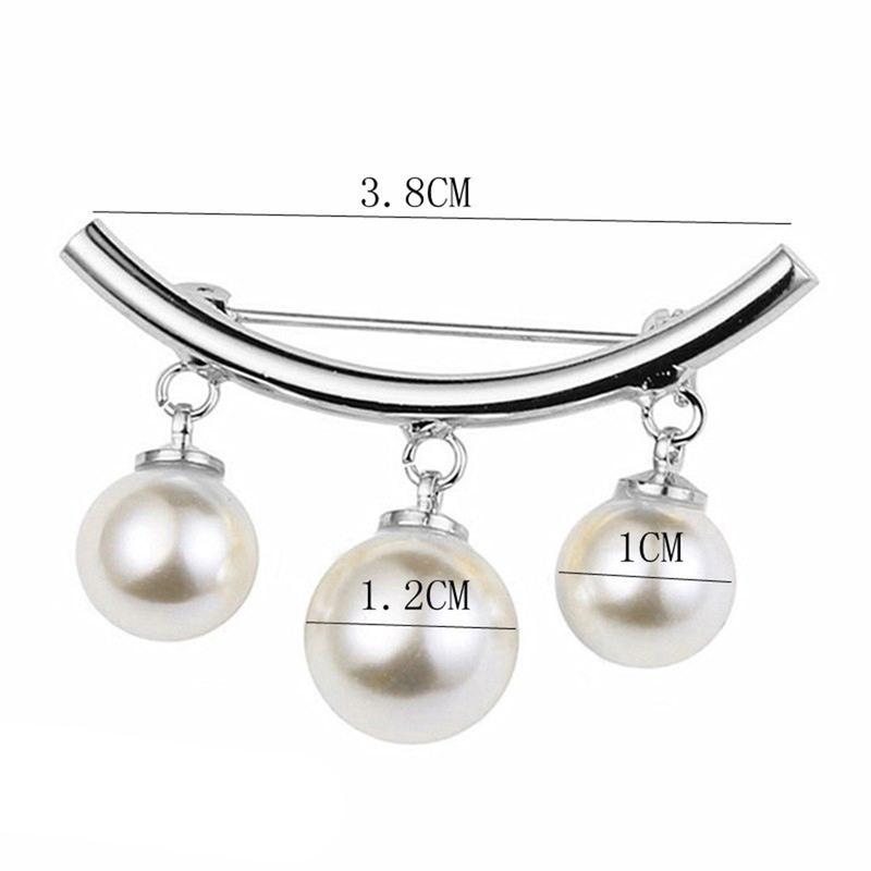 Simple Imitation Pearl Brooch Women's Accessories