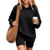 Damen Kapuzenpullover Sweatshirt mit Tasche Langarm Lässig Bequem