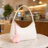 Yousheng Plush Chicken Pendant Keychain, Embroidered Auspicious Words Design, with Squeaking Backpack Charm for Kids Adults