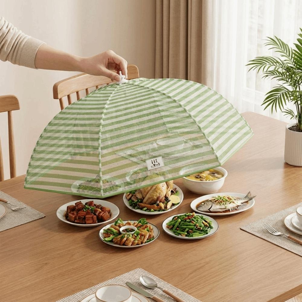 Anti-Mosquito Dish Covers Folding Food Preservation Cover Portable Mesh Food Cover  Kitchen