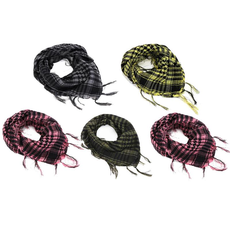 135Pcs 100X100Cm Outdoor Hiking Scarf Military Arab Tactical Desert Scarf Army Headwear Tassel T Universal Bandana Scarf Mask