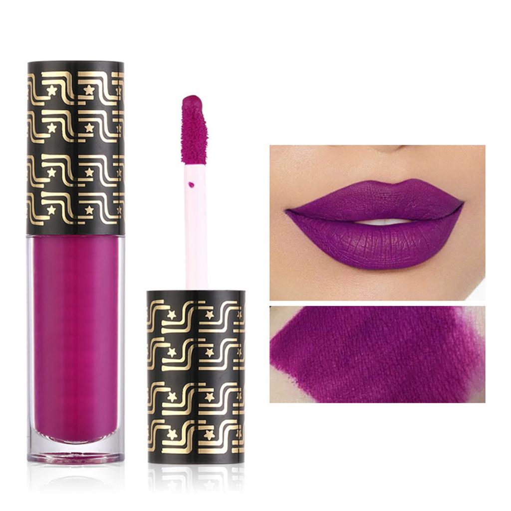 1Pc Matte Liquid Lipstick Long Lasting Waterproof Smudge Proof Non Sticky Lip Gloss with Velvety Smooth Finish for Women Girls