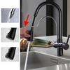 G1Celsius2 Modern 3 In 1 Filter Purifier Kitchen Faucet Double Handle PullOut Sink Hot Cold Water Tap(Electroplated )