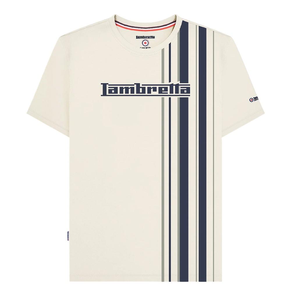Lambretta Mens Racing Stripe T-Shirt