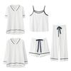 Rose Halcyon Cotton Pajama Loose Long and Perfect for and Winter Size Women's 5-Piece Set, Fit, V-Neck, Sleeves, Pants, Camisole, Fall, Spring,