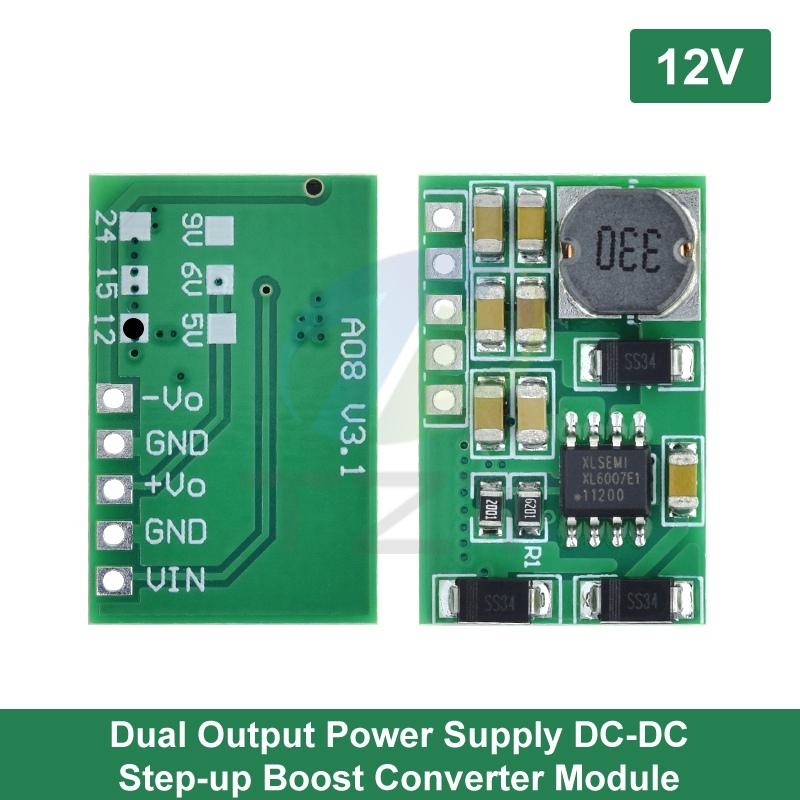 1/2/5PCS DD1718PA +- 5V 6V 9V 12V 15V 24V Positive & Negative Dual Output Power Supply DC DC Step-up Boost Converter Module