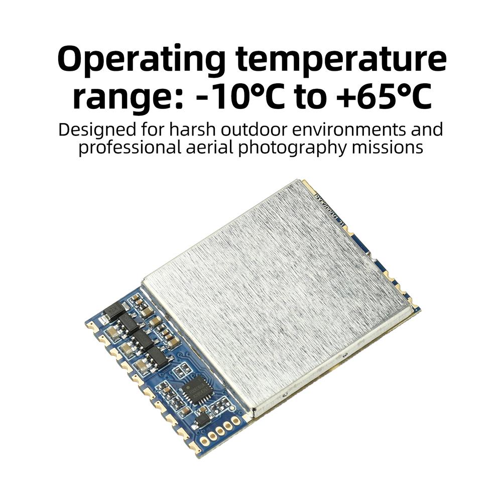 Mini CVBS FPV Wireless Receiver Module 6-8.26GHz Frequency 75 ohm Video Output Impedance for Professional FPV Flight Photography