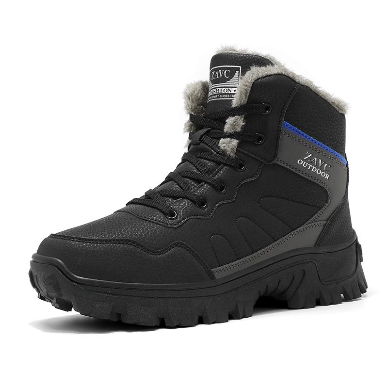 Snow Boots Keep Warm Plush Outdoor Climbing Trekking High Top Men Hiking Boots Winter Sneakers Waterproof Men's Work Boots