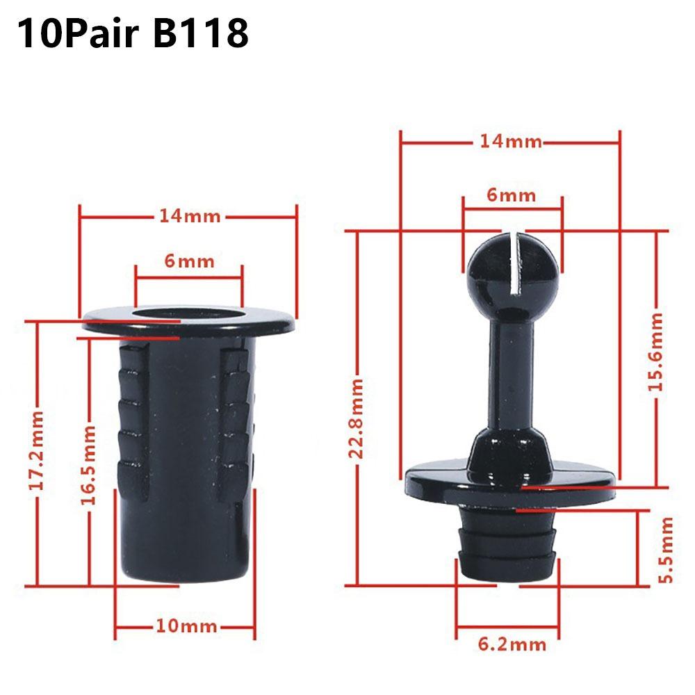 Kit de 10 Pares de Clavijas para Rejilla de Altavoz DIY, Juego de Hebillas de Rótula para Cubierta de Malla, Kit/Juego de Piezas de Sujeción Para Altavoz