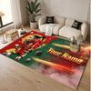 Custom Rug Cristiano Ronaldo Pattern Print Name Text Soft Non‑Slip Floor Carpet for Home Indoor Decoration