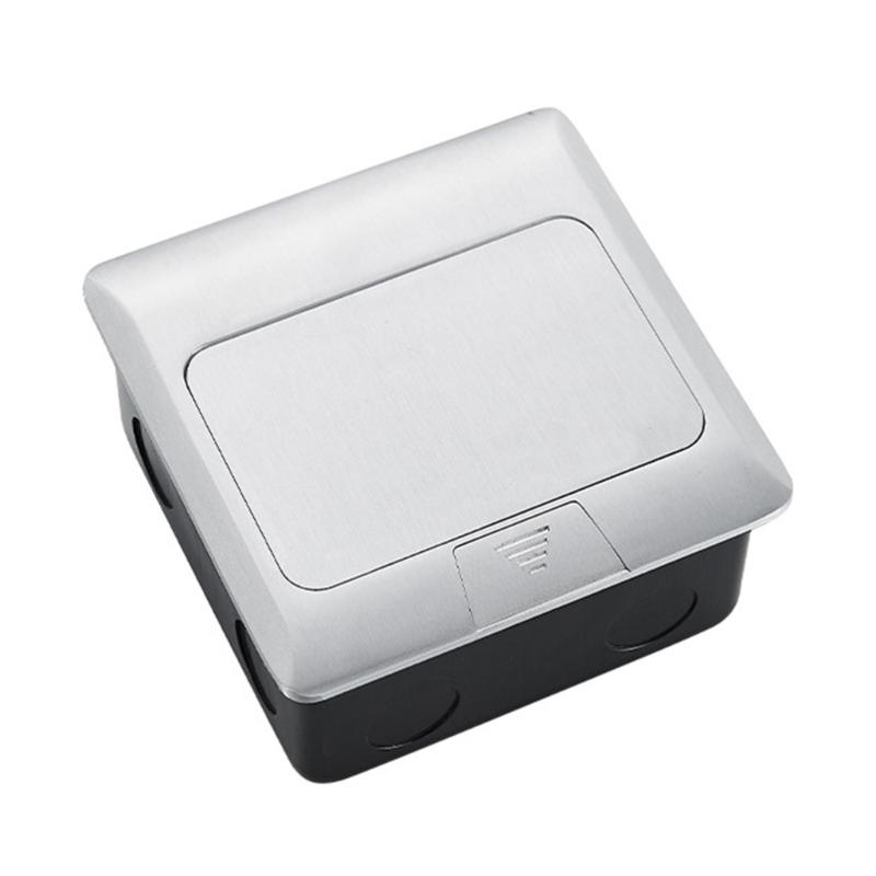 Waterproof 2 Way Floor Socket Flat Floor Concealed Socket Universal Power Outlet Electrical Switches For Home Office