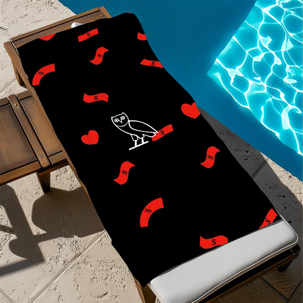 O-OVO Towel Gym Shower Drake Camping Quick Dry Sports Large Beach Towels Soft Pool Gift For OWLS Travel