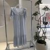 Ice Silk Sleep Dress For Women With Breathable Fabric For Home Comforts
