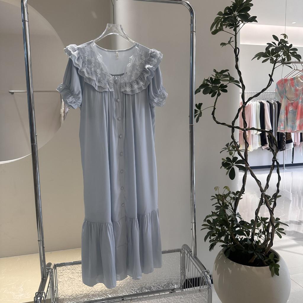 Ice Silk Sleep Dress For Women With Breathable Fabric For Home Comforts