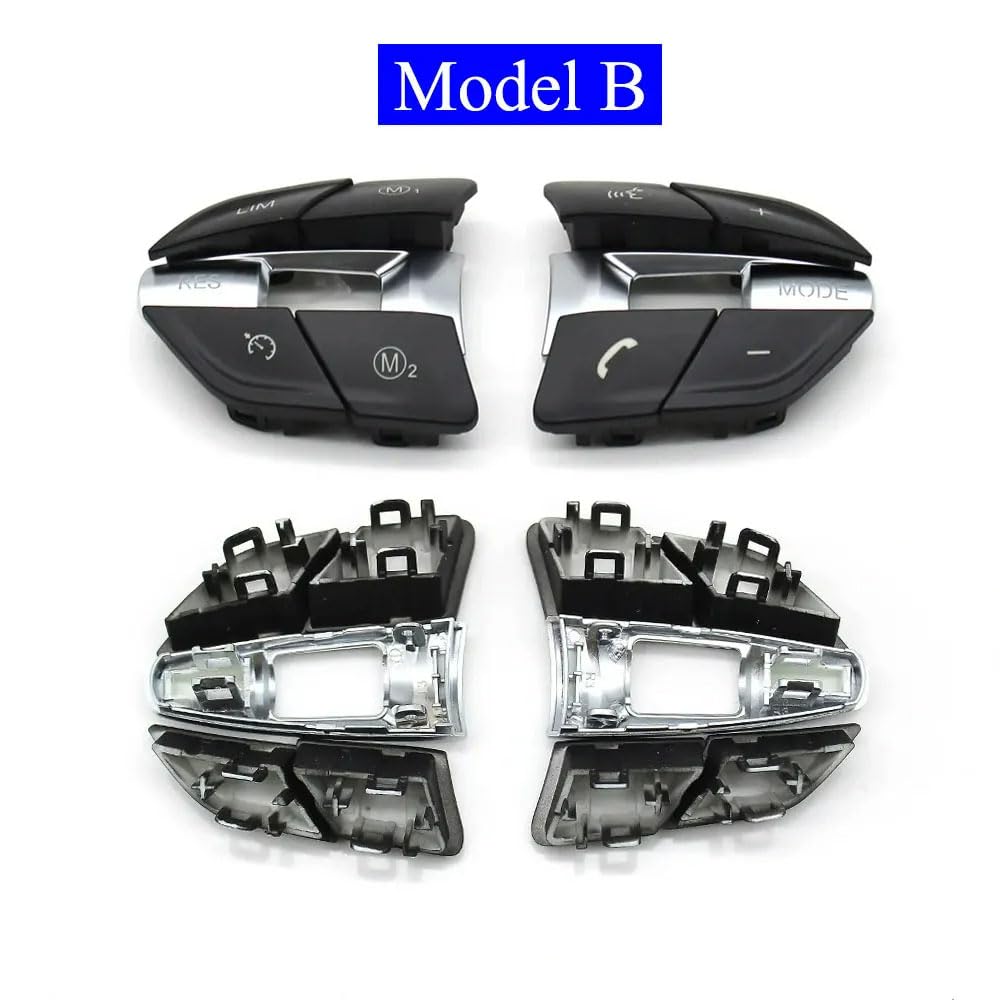 Multifunction M Sport Steering Wheel Control Switch Button Covers for BMW | Steering Accessories Control Button Trim Replacement for M Series F10 F11