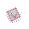 9 Pieces Pocket Squares Woven Jacquard DenselyWoven Handkerchief with Stitching for