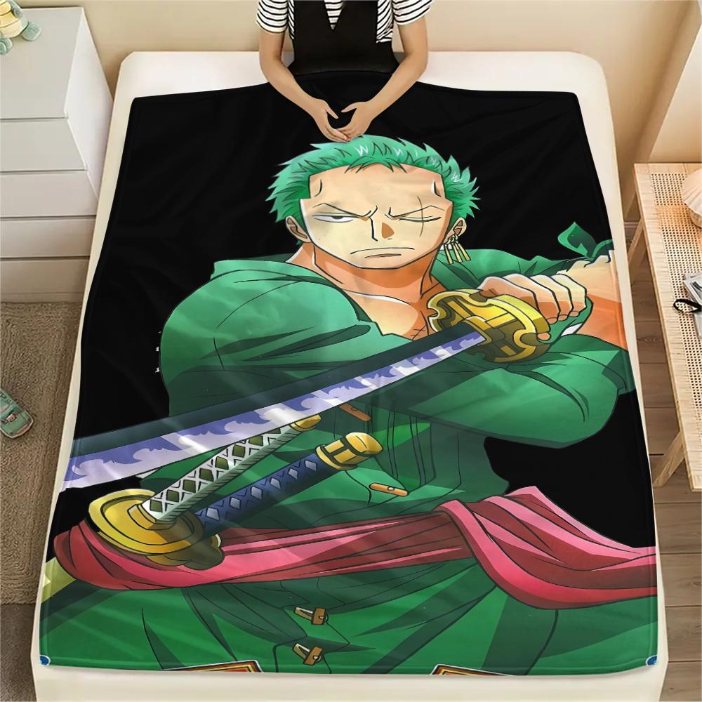 One Piece Character Print Flannel Blanket,High Quality Comfortable for All Seasons,Home Decor,Warmth and Comfort,Perfect for Christmas Gifts