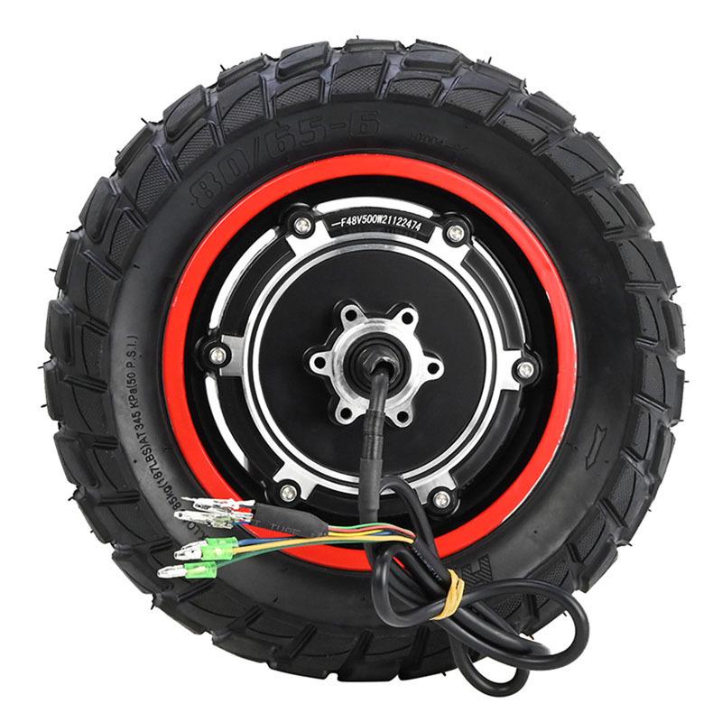 M4 Electric Scooter Rear Motor Wheel with 48V 500W Inflatable Off-Road Tire