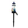 Solar-Leuchtturm Rasenlicht, Outdoor-Garten-Leuchtturm-Statue Solarlicht, Wasserdichte Solar-Wegeleuchte für Terrasse Rasen Hof