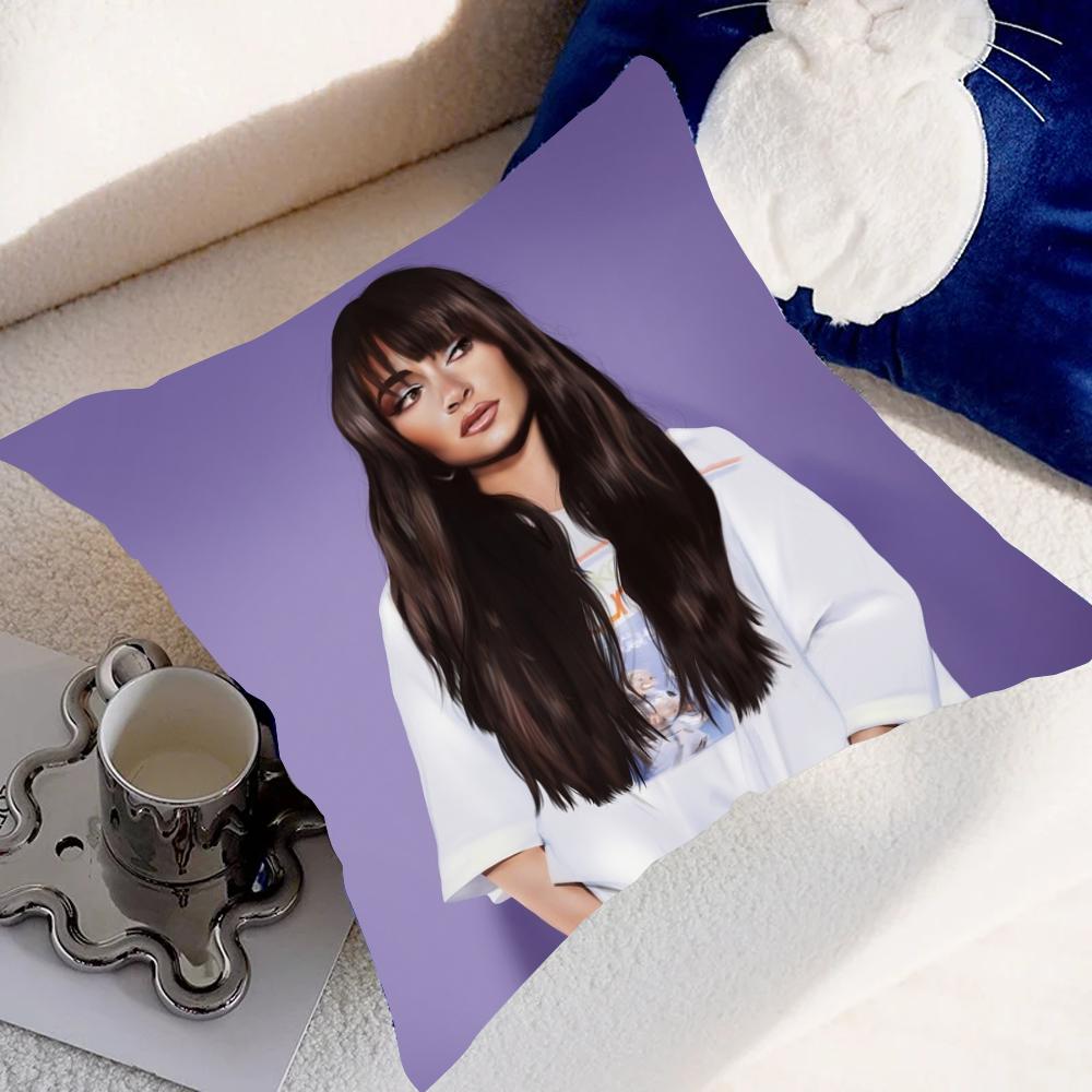 Aitana Ocana Singer Pillow Case Pillow Cover Case Square Room Sofa With For Home Use Plush Cute Cushion Cover