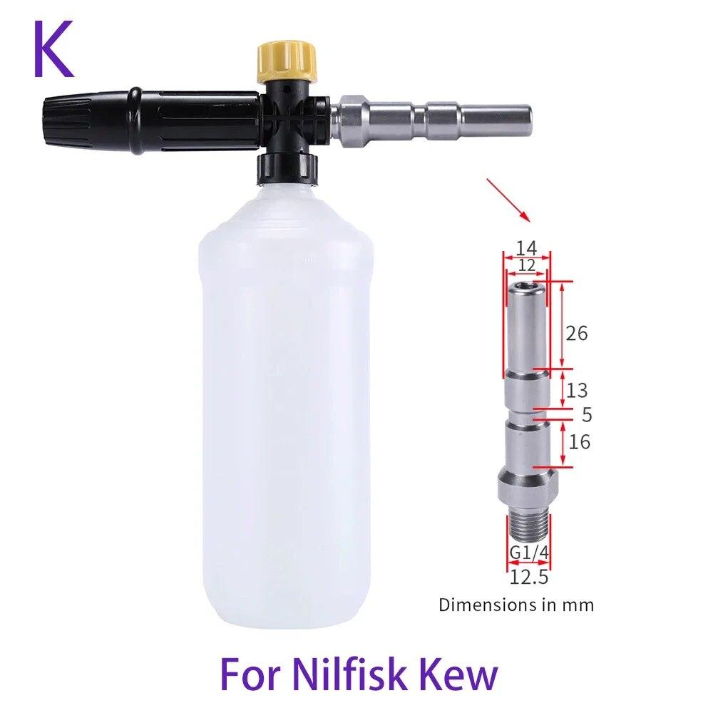 Hochdruckreiniger, einstellbare Schaumkanone, Autowaschanlage, Schneeschaumlanze, Hochdruck-Seifenschäumer, Schaumgenerator, Auto-Schaumreiniger-Spray