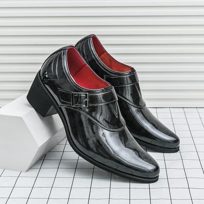 Mode 2025 Herren Elegante Lederschuhe Formelle Businessschuhe Spitzschuh Hohe Absätze Luxusdesign Hochzeitsschuhe Herren Große Größe 38-46